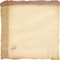 Coffee png on ripped paper text backgrounds document.
