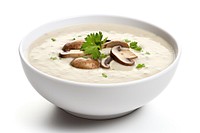 Delicious cream Bowl of mushroom soup bowl food meal.