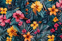 Modern exotic floral jungle pattern backgrounds flower plant.