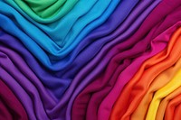 Textile backgrounds rainbow silk.