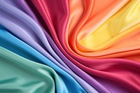 Textile backgrounds rainbow silk.