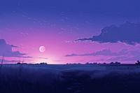 Apocalyptic grassland purple landscape astronomy.