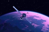 Satellite astronomy outdoors space.