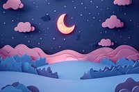 Cute night sky background astronomy outdoors cartoon.