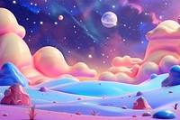 Cute space galaxy background backgrounds astronomy cartoon.
