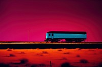 Photo of a train landscape outdoors vehicle.