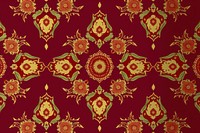 A thai traditional pattern backgrounds wallpaper maroon.