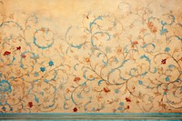 Medieval Persian painting art of persian pattern backgrounds texture wall.