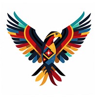 Vector eagle impressionism vulture emblem symbol.