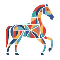 Vector horse impressionism art dynamite weaponry.