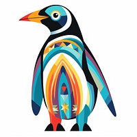 Vector penguin impressionism animal bird.