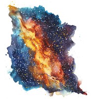 Buble text shaped astronomy painting universe.
