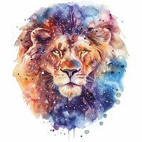 Lion wildlife painting animal.