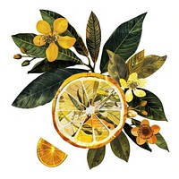 Flower Collage Lemon flower machine produce.