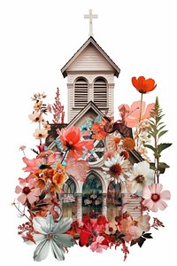 Flower Collage Church church flower architecture.