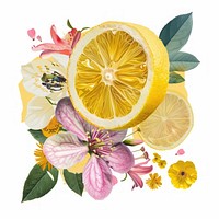 Flower Collage Lemon flower lemon grapefruit.
