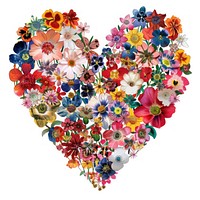 Flower Collage heart pattern collage flower.