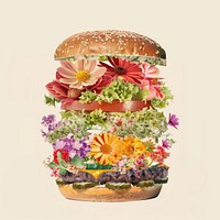 Flower Collage Burger burger flower asteraceae.