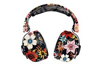 Flower Collage Headphones headphones electronics headset.
