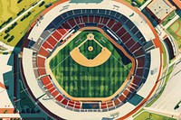 Baseball stadium architecture outdoors.