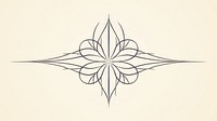 Snowflake divider ornament art illustrated graphics.