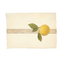 Lemon ephemera paper grapefruit produce.