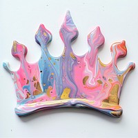 Acrylic pouring king crown accessories accessory painting.