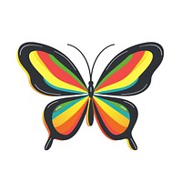 Minimalist symmetrical butterfly art graphics animal.