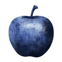 Apple Shaped Risograph style apple accessories blueberry.