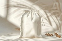White pouch Mockup bag.