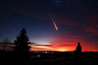 Rocket silhouette photography sky starry sky astronomy.