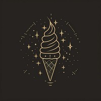Surreal aesthetic Ice cream logo ice cream astronomy outdoors.