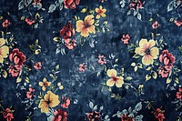 Floral jeans pattern texture blackboard graphics.