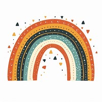 Boho of rainbow illustration art pattern diaper.