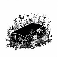 Fun illustration cute funeral art illustrated asteraceae.