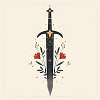 Boho aesthetic excalibur logo weapon weaponry dagger.