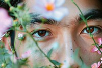 Thai gay flower photography portrait.