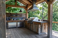 Outdoor kitchen outdoors architecture building.