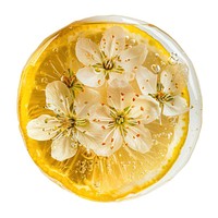 Flower resin Lemon shaped lemon blossom produce.