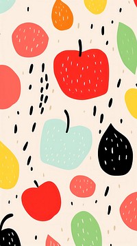 Wallpaper apples abstract strawberry outdoors pattern.
