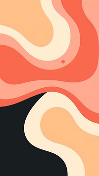 Wallpaper peach abstract ear graphics painting.