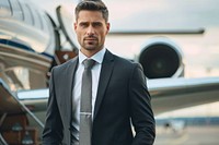 Business travel at plane background transportation accessories accessory.
