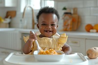 Baby food happy spoon cutlery.