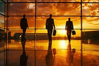 Silhouette guys business travel backlighting accessories accessory.