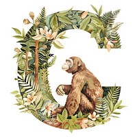 The letter C mammal nature plant.