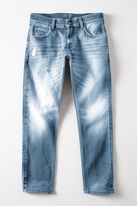Blue low-rise jeans