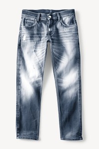 Dark blue low-rise jeans