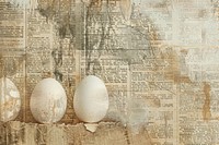 Easter eggs ephemera border backgrounds newspaper text.