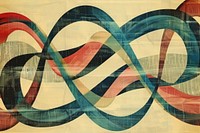 Spiral infinity pattern colorful retro ephemera border backgrounds painting drawing.