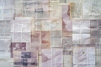 Old polaroids ephemera border collage paper backgrounds.